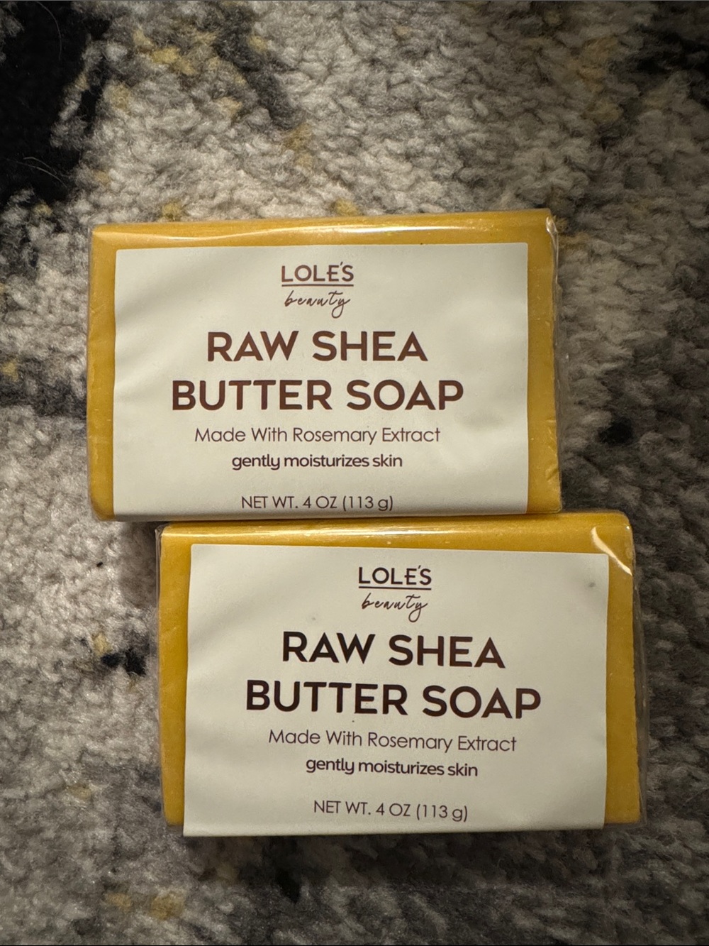 LOLE'S Luxury Natural Soap, Shea Butter Beauty Soap Bar- 2 Bar Set NEW 🏷️